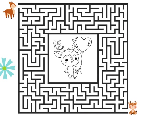 Exemple de labyrinthe dans le livre 